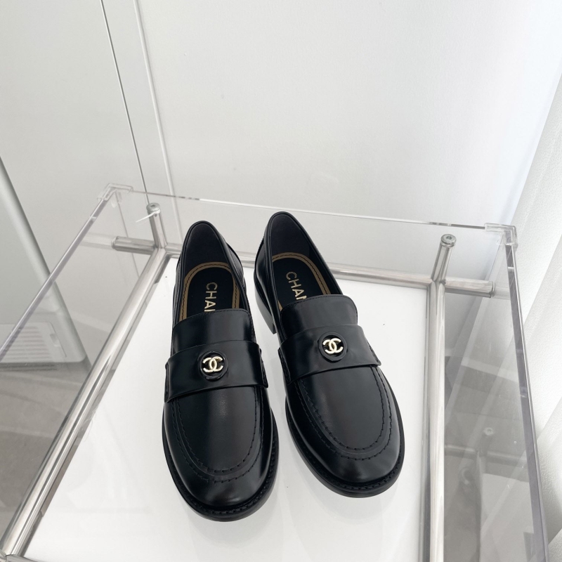 Ch*el leather shoes